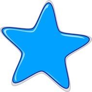 Blue Star Clip Art N9