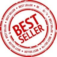 Bestseller stamp on a white background