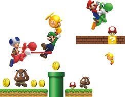 Super Mario Bros Cartoon drawing