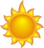 Cartoon Sun Without Face N2