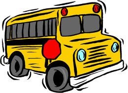 School Bus as a graphic illustration