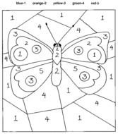 Printable Color By Number Coloring Pages