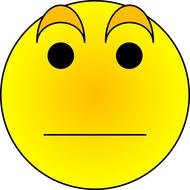 Amazed Smiley Face, Clip Art