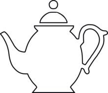 Free Clip Art Teapot Outline