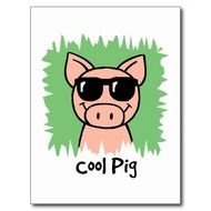 Pig With Sunglasses Clip Art