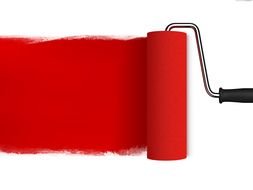 Red Paint Roller drawing