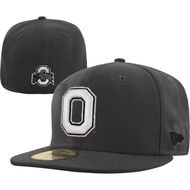 New Era Ohio State Buckeyes 59FIFTY Fitted Hat Graphite White
