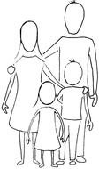 sketch of a family
