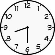 Printable Clock Face Clip Art