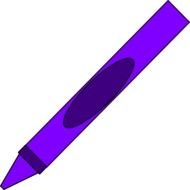 Purple Crayon Clip Art N3