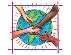 Helping Hands as a graphic illustration