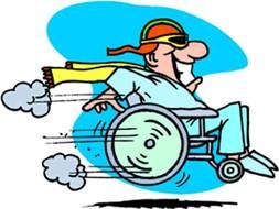 Pushing Wheelchair Clip Art drawing