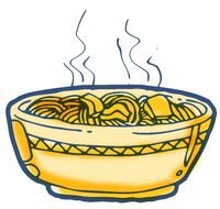 Noodles Clip Art drawing