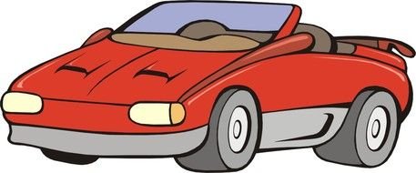 Ä°llustration of red Cartoon Car