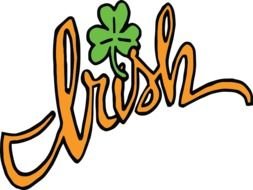 Irish Advertising Clip Art drawing