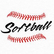 Softball Vector Clip Art N4