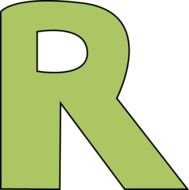 Letter R Clip Art N4