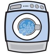 Cartoon washing machine clipart