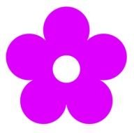 small Flower Clip Art drawing