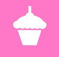 Cupcake With Candle Clip Art