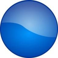 Clip art of blue circle icon