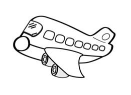 clipart of the cartoon Airplane