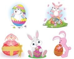 Cartoon Easter Bunny drawing