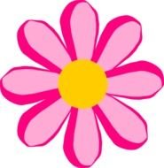 Pink Flowers Clip Art N29