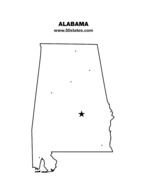 Alabama State Map Printable