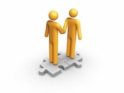 Business Handshake Icon drawing