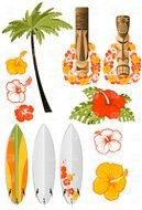 Hawaiian Clip Art Surfboards