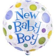 Colorful New Baby Boy balloon