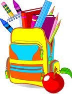 School Bag Clip Art N18