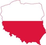 Poland Flag Map