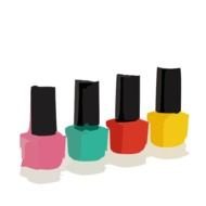 Cartoon Nail Polish Clip Art N6