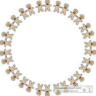 Gingerbread Man Border Clip Art
