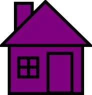 Black House White Clip Art