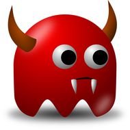 red cartoon devil