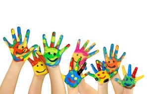 Clip Art of the paint hands