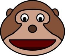 Cartoon Monkey Head N2