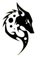 wolf for tattoo