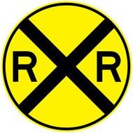 Railroad Crossing Sign Clip Art N16