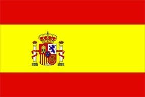 red Spain Flag drawing