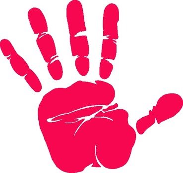 Hand Print Clip Art N13