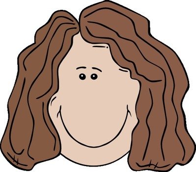 Cartoon Girl Face Clip Art N19