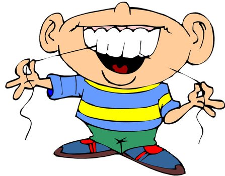 Flossing Teeth Clip Art