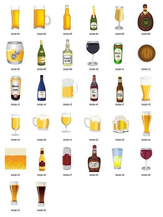 İllustration of Alcohol beverages