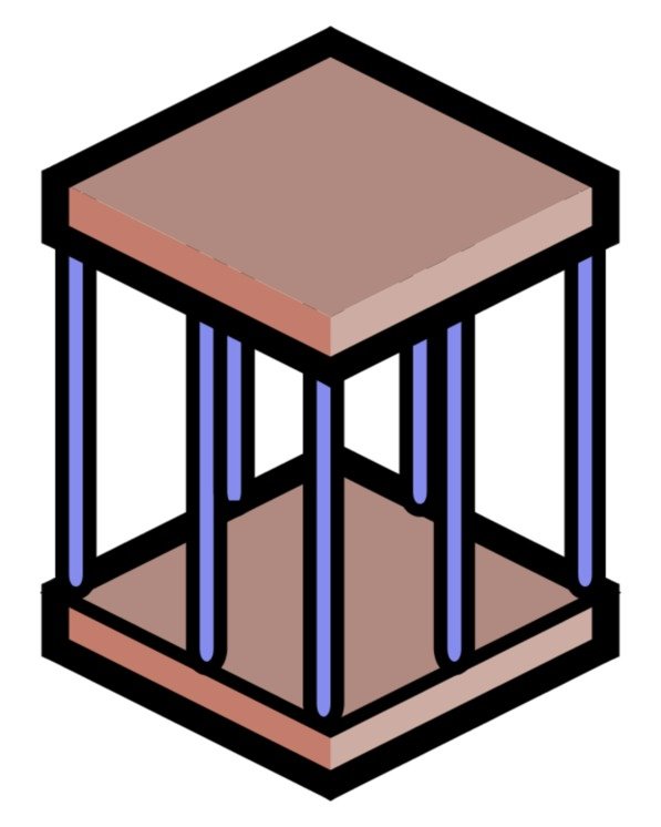 Small Cage Vector Clip Art