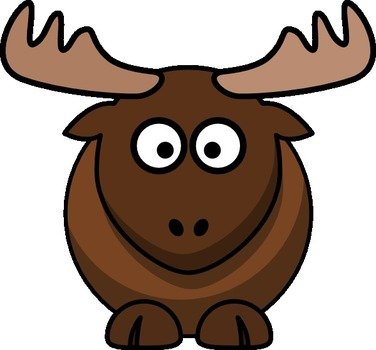 Cartoon Moose Clip Art N17
