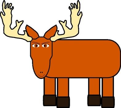 Cartoon Moose Clip Art N18